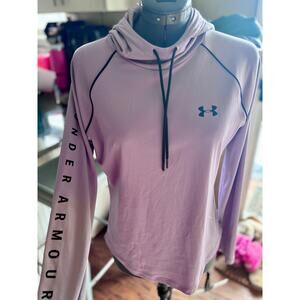 Under Armour Women’s Lavender HeatGear Hoodie | Long Sleeve Pullover | Size M